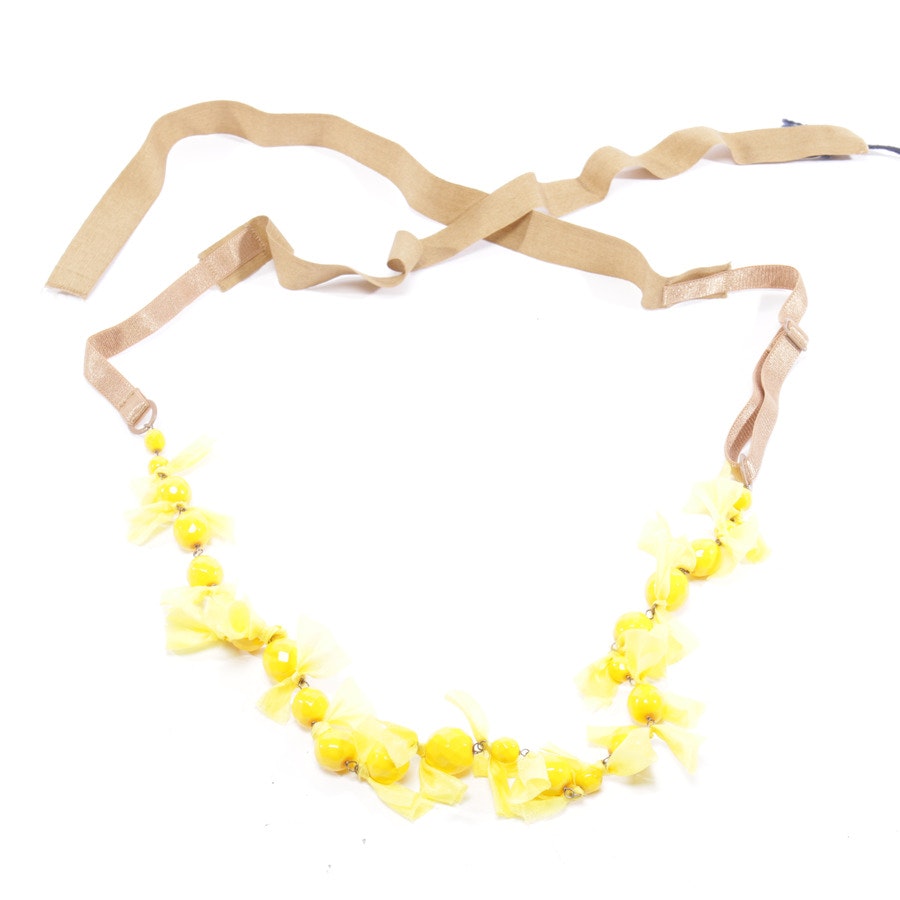 Necklacke from Prada in Beige and Yellow New