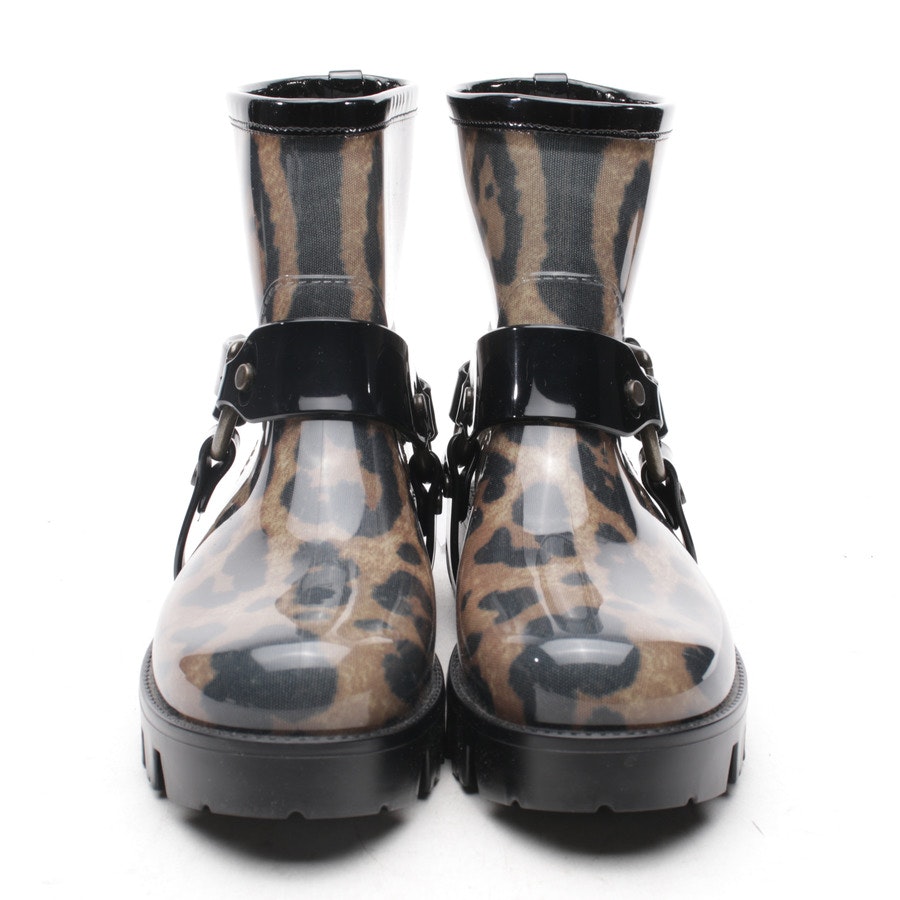 Rain Boots from Dolce & Gabbana in Black and Brown size 38 EUR
