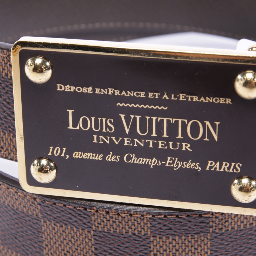 Leather belt Louis Vuitton Brown size XL International in Leather - 20844708