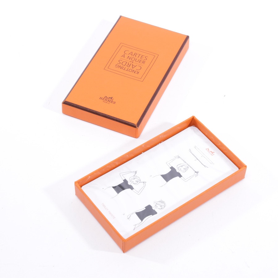 Knotting Cards from Hermès in Orange and White