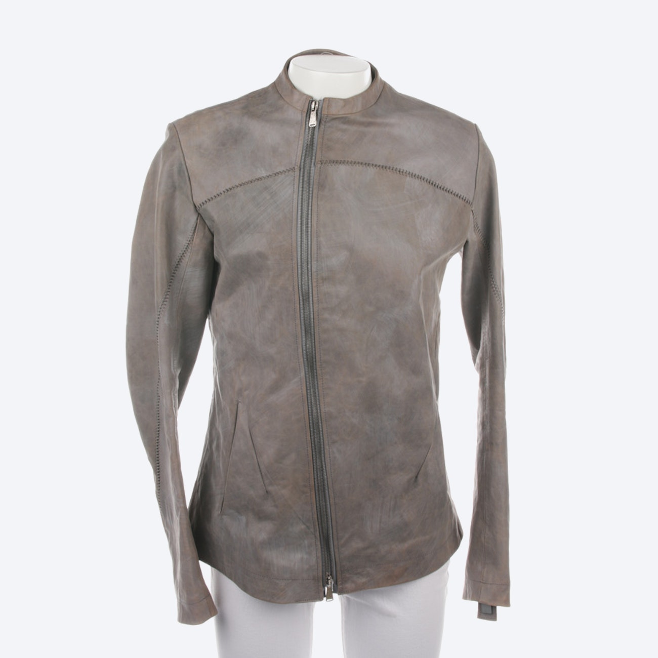 Image 1 of Leather Jacket from 10Sei0Otto in Gray size M New | Vite EnVogue