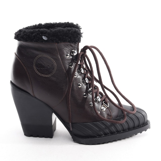 Image 1 of Ankle Boots from Chloé in Dark brown and Black size 39,5 EUR | Vite EnVogue