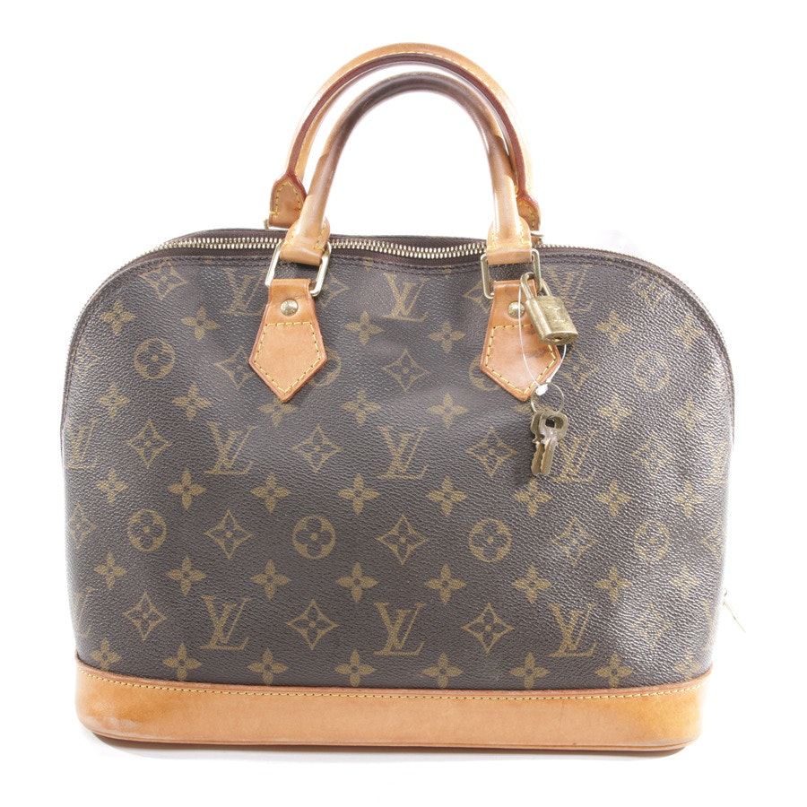 Handbag from Louis Vuitton in Mahogany Brown and Chocolate Alma MM