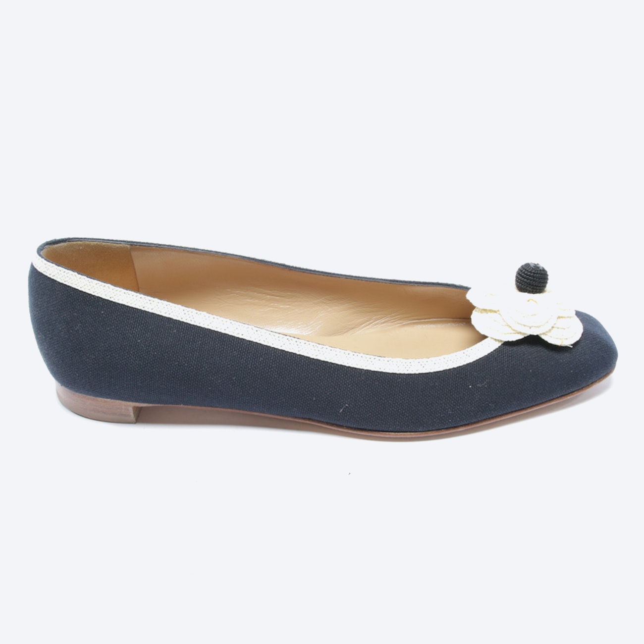 Buy Chanel Ballet Flats in Blue | Loafers at Vite EnVogue