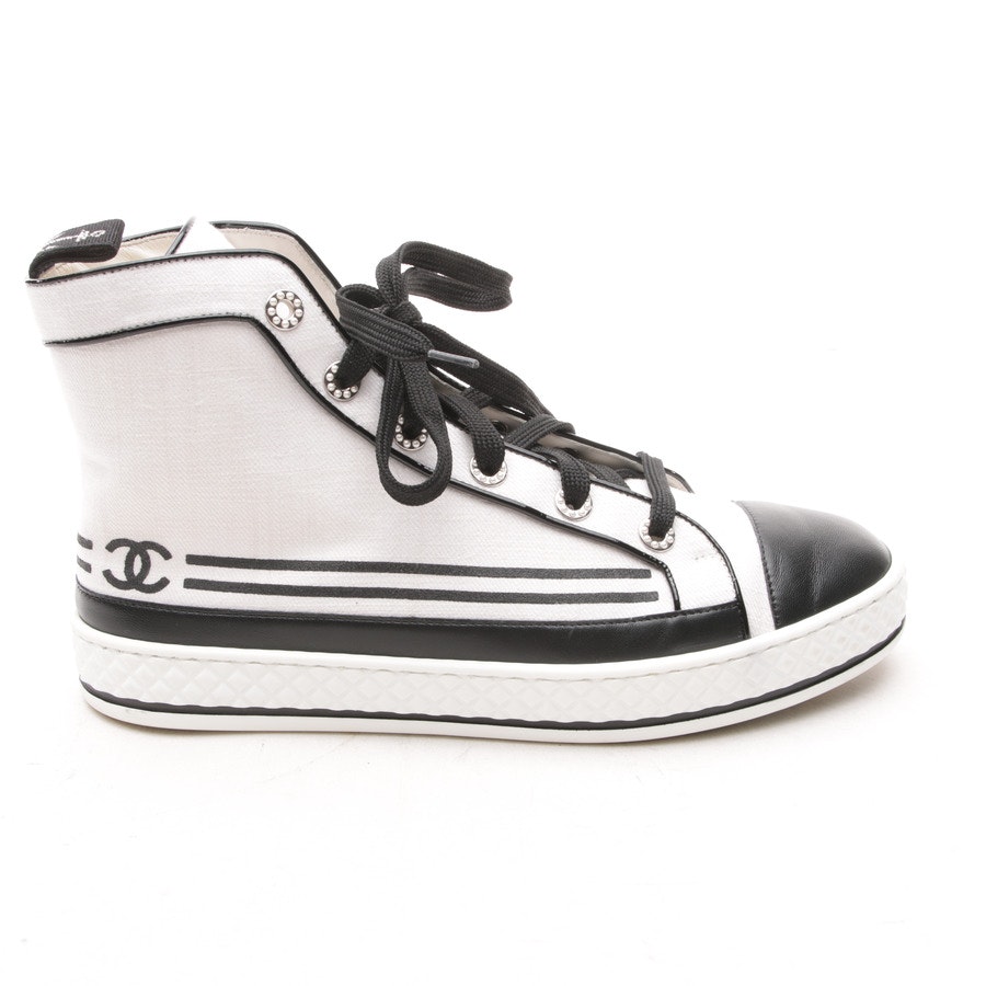 High-Top Sneakers from Chanel in White and Black size 40 EUR New