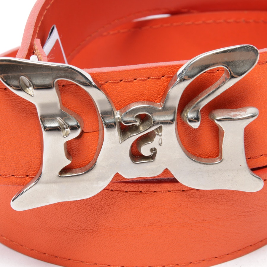 Belt from Dolce & Gabbana in Orangered size 80 cm