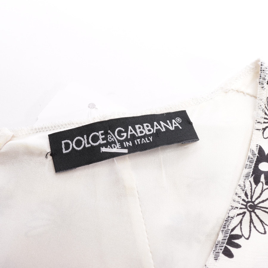 Silk Dress from Dolce & Gabbana in Ivory and Black size 36 IT 42