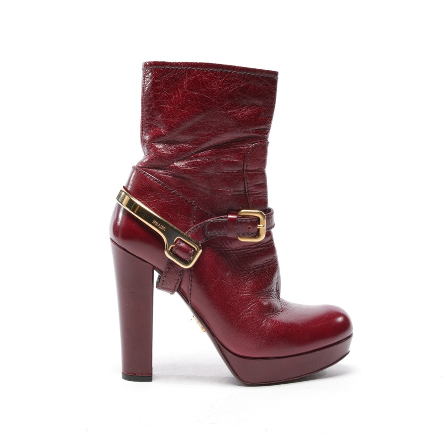 Ankle Boots from Prada in Bordeaux size 36 EUR