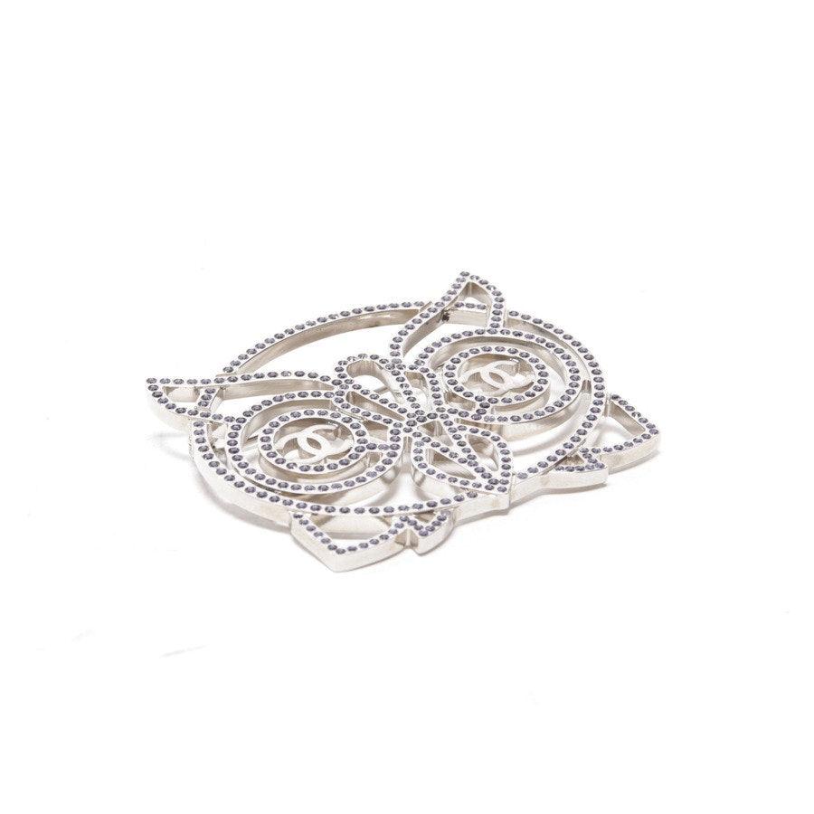 Brooch from Chanel in Silver Brosche Owl