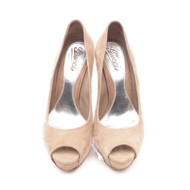 Peep Toes from Gucci in Tan size 37,5 EUR | Vite EnVogue