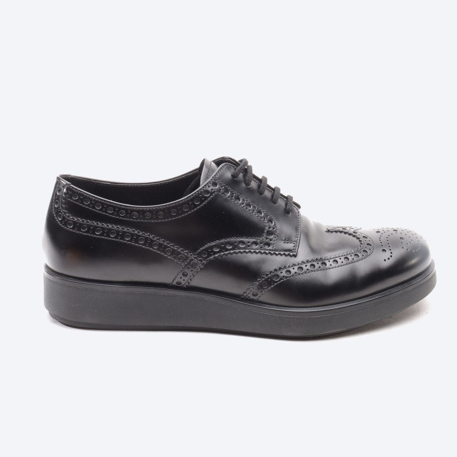 Buy Prada Lace-Up Shoes in Black | Loafers at Vite EnVogue