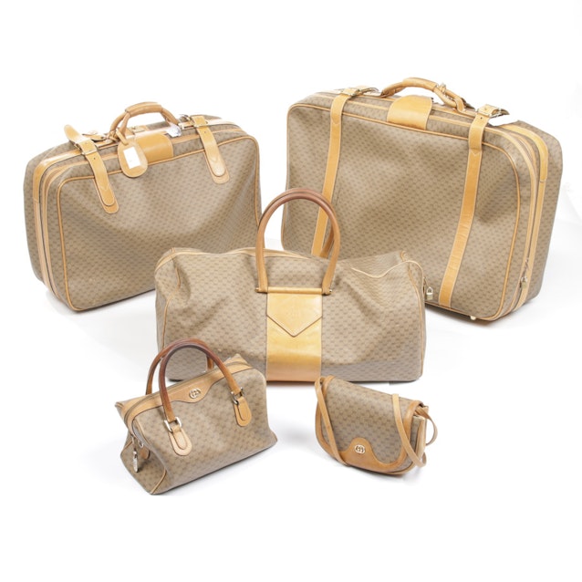 Image 1 of Vintage Travel Set from Gucci in Tan and Brown | Vite EnVogue