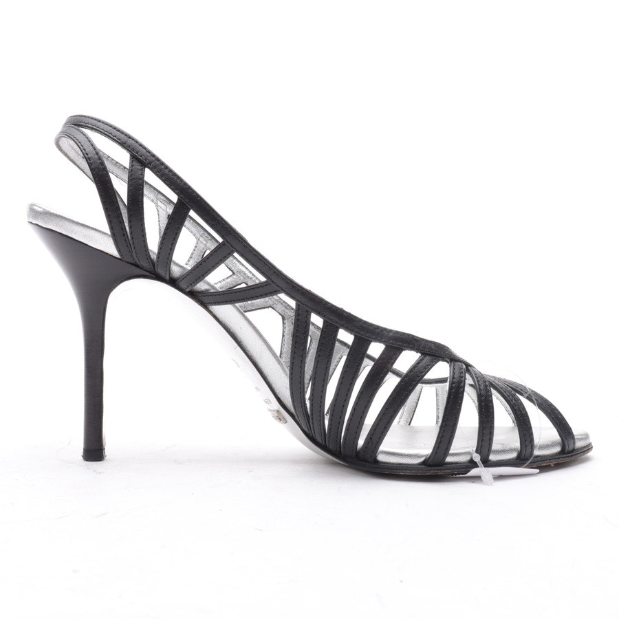 Heeled Sandals from Dolce & Gabbana in Black and Silver size 39 EUR