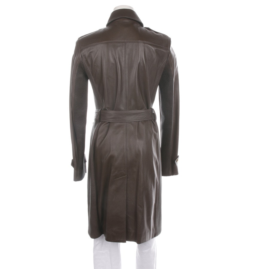 Leather Coat from Burberry in Cognac size 34 UK 8