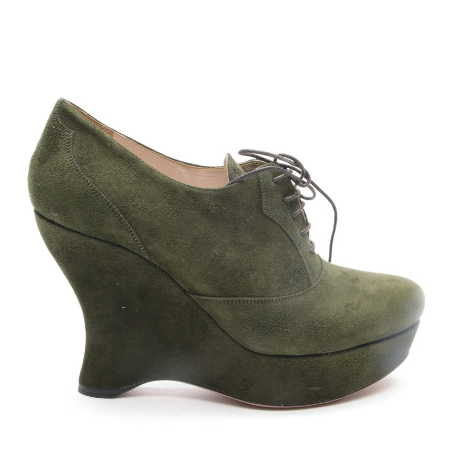 High Heels from Prada in Darkgreen size 38,5 EUR New