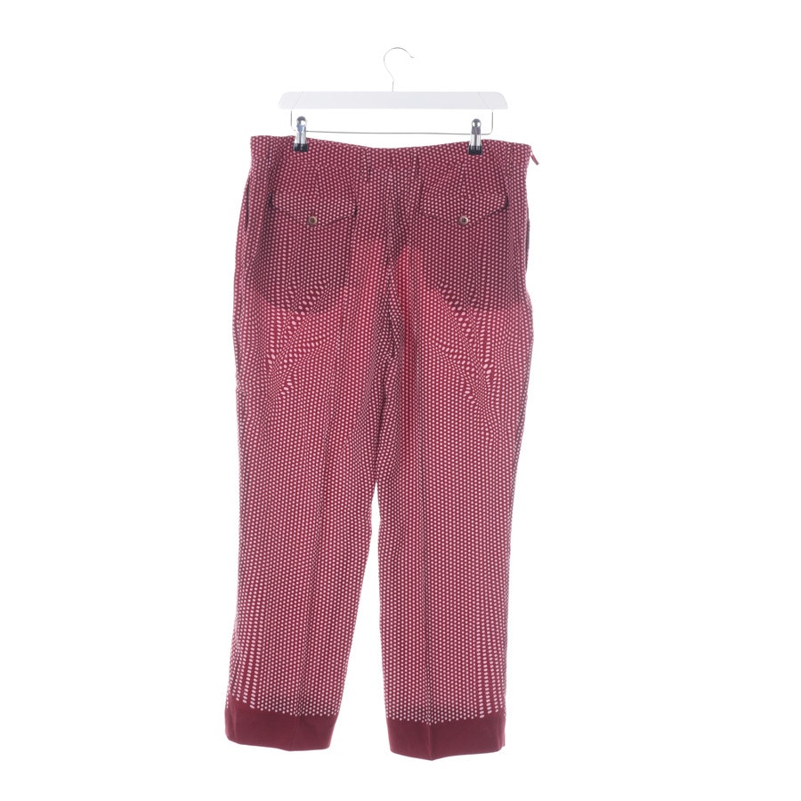 Silk Pants from Prada in Bordeaux and Pink size 40 IT 46