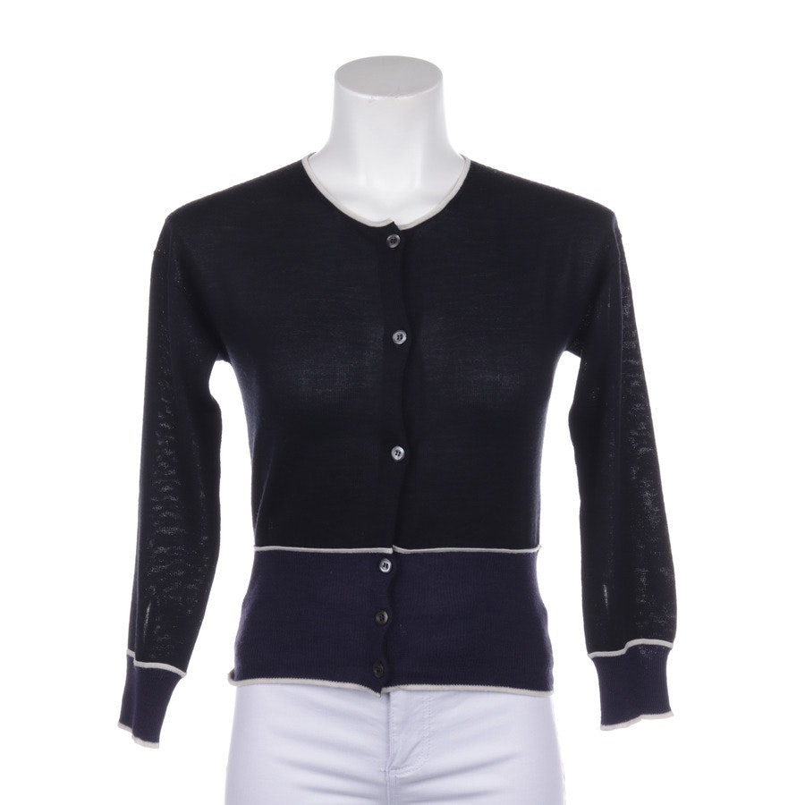 Cardigan from Prada in Darkblue and White size S