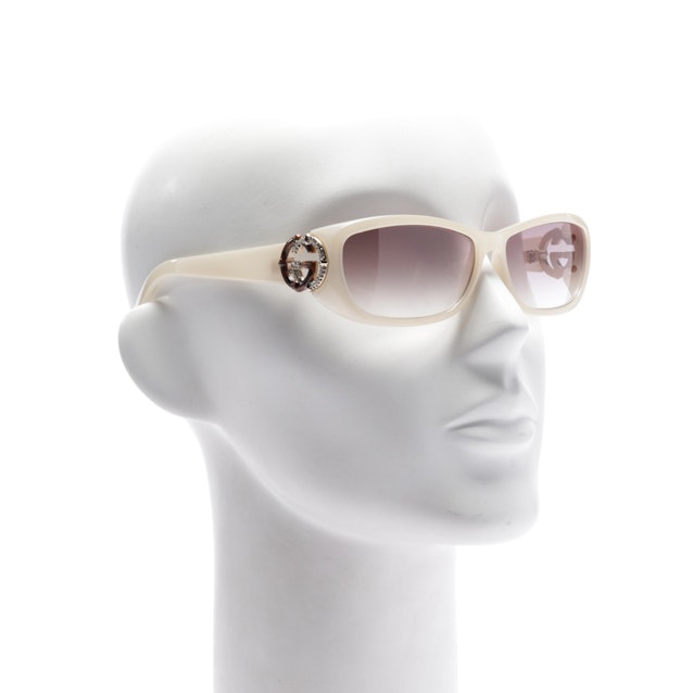 Sonnenbrille von Gucci in Elfenbein GG 3070/S | Vite EnVogue