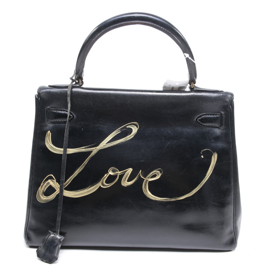 Handbag from Hermès in Black Kelly Bag 28