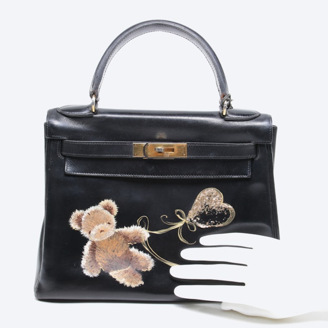 Image 4 of Handbag from Hermès in Black Kelly Bag 28 | Vite EnVogue