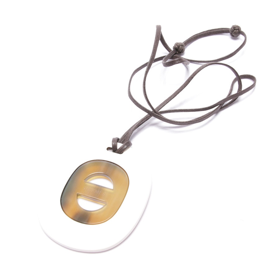Necklace from Hermès in White and Brown