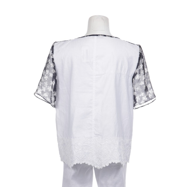Shirt von Dorothee Schumacher in Weiß und Dunkelblau Gr. L | Vite EnVogue