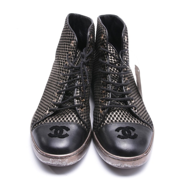 Ankle Boots from Chanel in Gold and Black size 38,5 EUR | Vite EnVogue