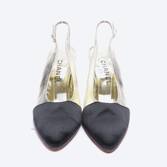 Image 2 of Slingbacks from Chanel in Gold and Black size 38 EUR New | Vite EnVogue