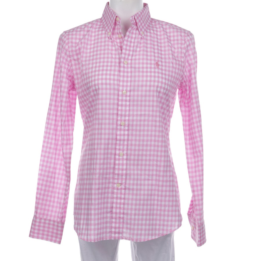 Bluse von Polo Ralph Lauren in Rosa und Weiß Gr. 40 US 10