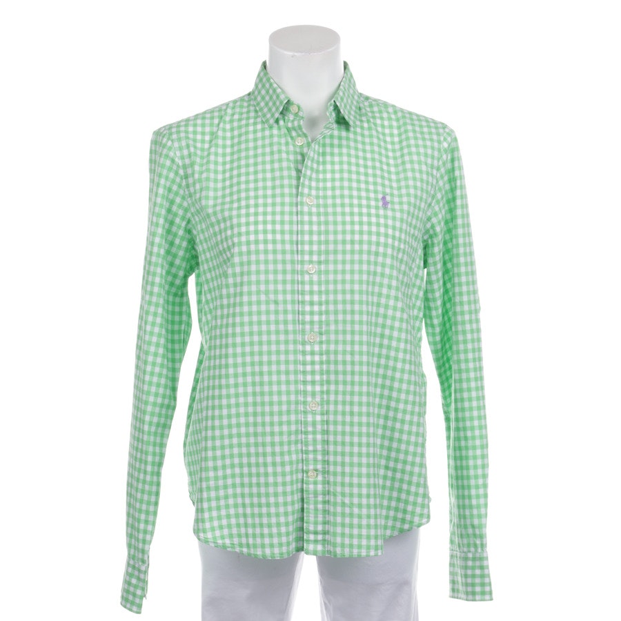 Bluse von Polo Ralph Lauren in Grün und Weiß Gr. L