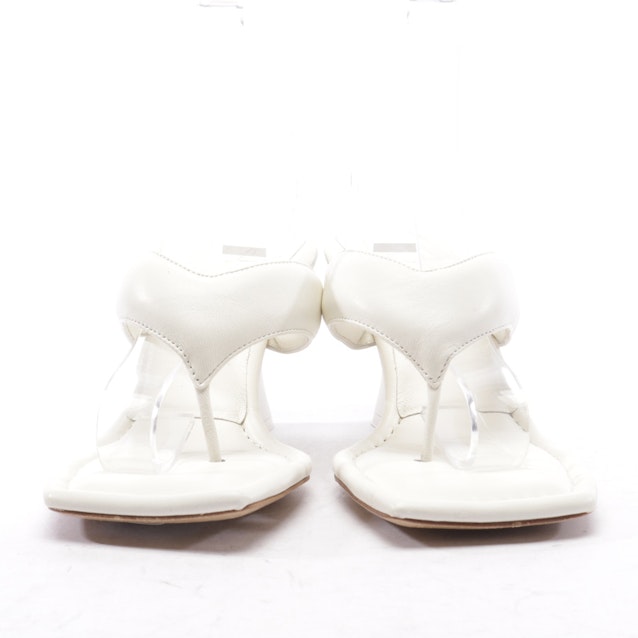 Sandaletten von Gia Borghini in Wollweiß Gr. 38 EUR | Vite EnVogue