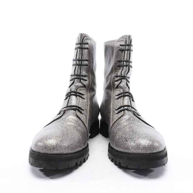 Ankle Boots from Jimmy Choo in Silver and Black size 40,5 EUR | Vite EnVogue