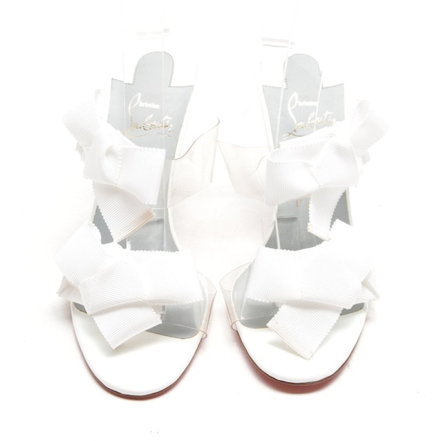 Heeled Sandals from Christian Louboutin in White and Transparent size 36 EUR | Vite EnVogue