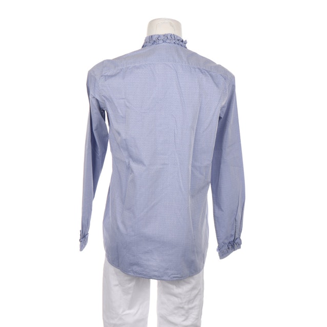 Bluse von Aglini in Stahlblau und Weiß Gr. 36 IT 42 | Vite EnVogue