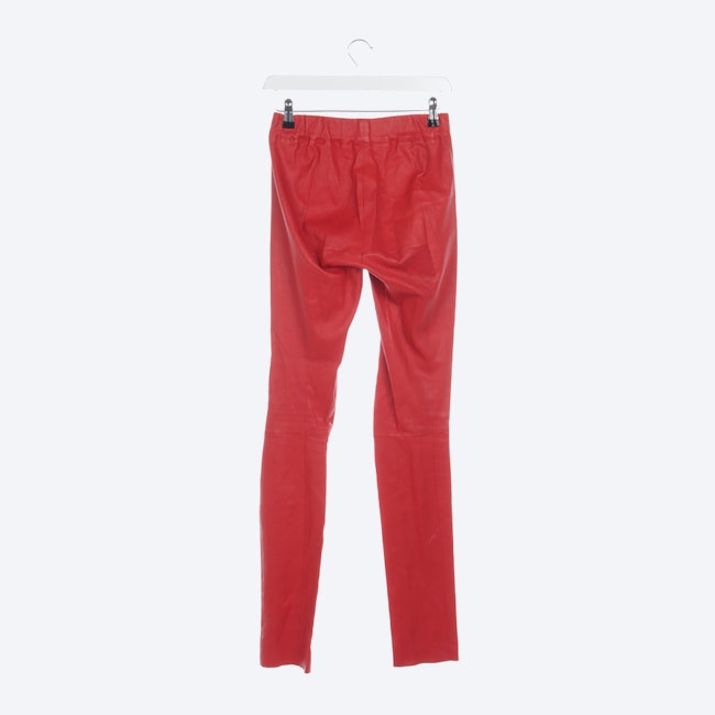 Image 2 of Leather Pants in 36 in color Red | Vite EnVogue
