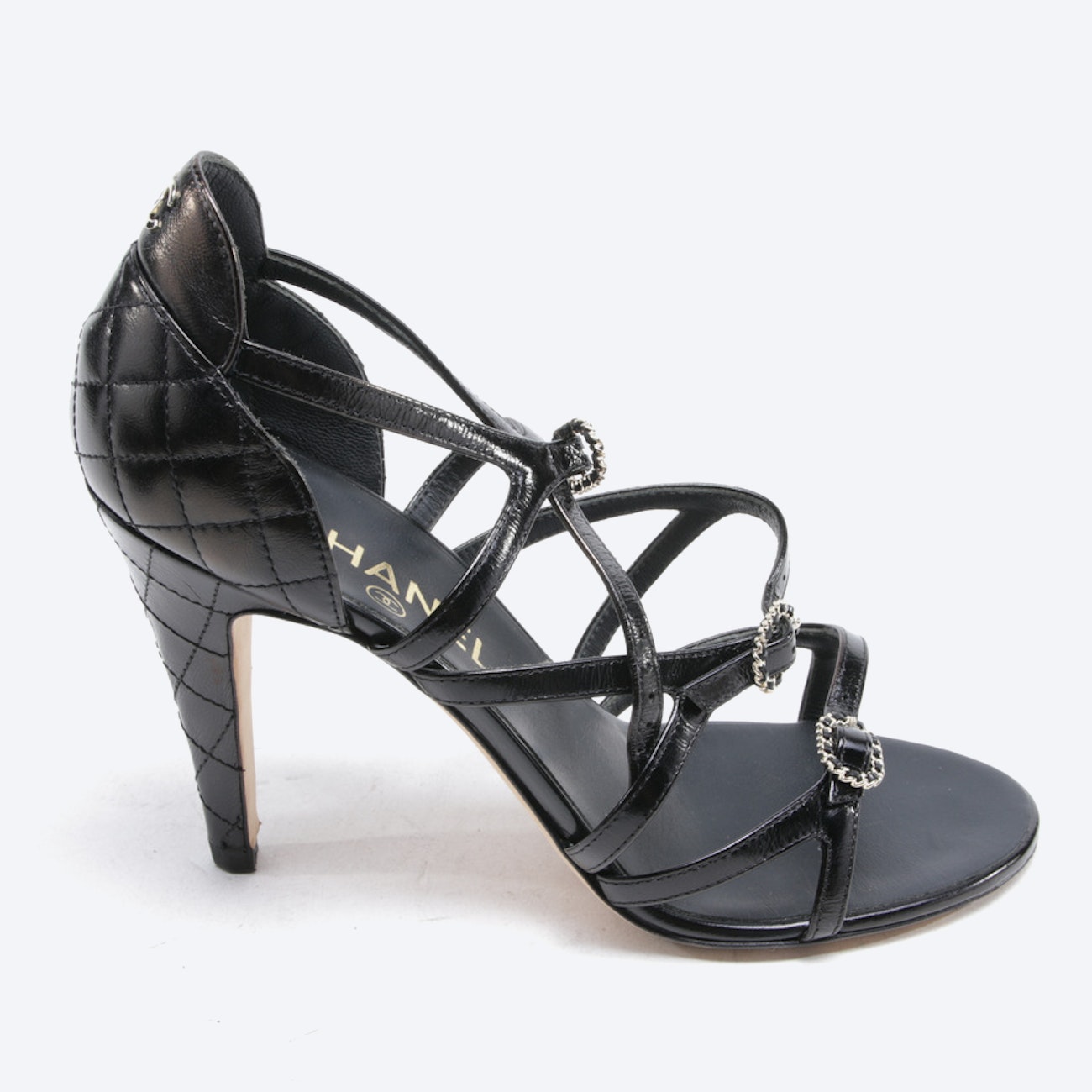 Image 1 of Heeled Sandals from Chanel in Black size 38 EUR | Vite EnVogue