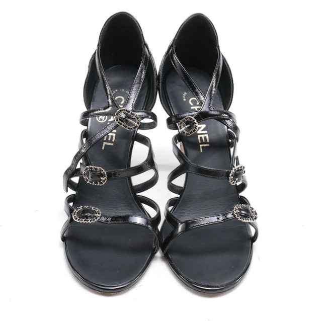 Heeled Sandals from Chanel in Black size 38 EUR | Vite EnVogue