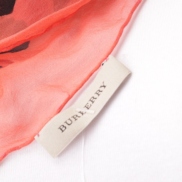 Shawl from Burberry in Coral and Black | Vite EnVogue