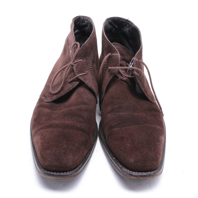 Ankle Boots von Hugo Boss in Dunkelbraun Gr. 42 EUR UK 8 | Vite EnVogue