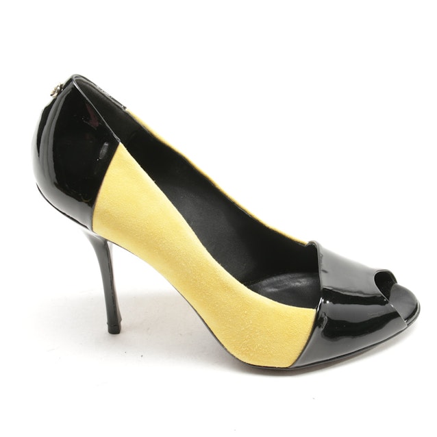 Image 1 of Peep Toes from Gucci in Black and Yellow size 38,5 EUR New | Vite EnVogue