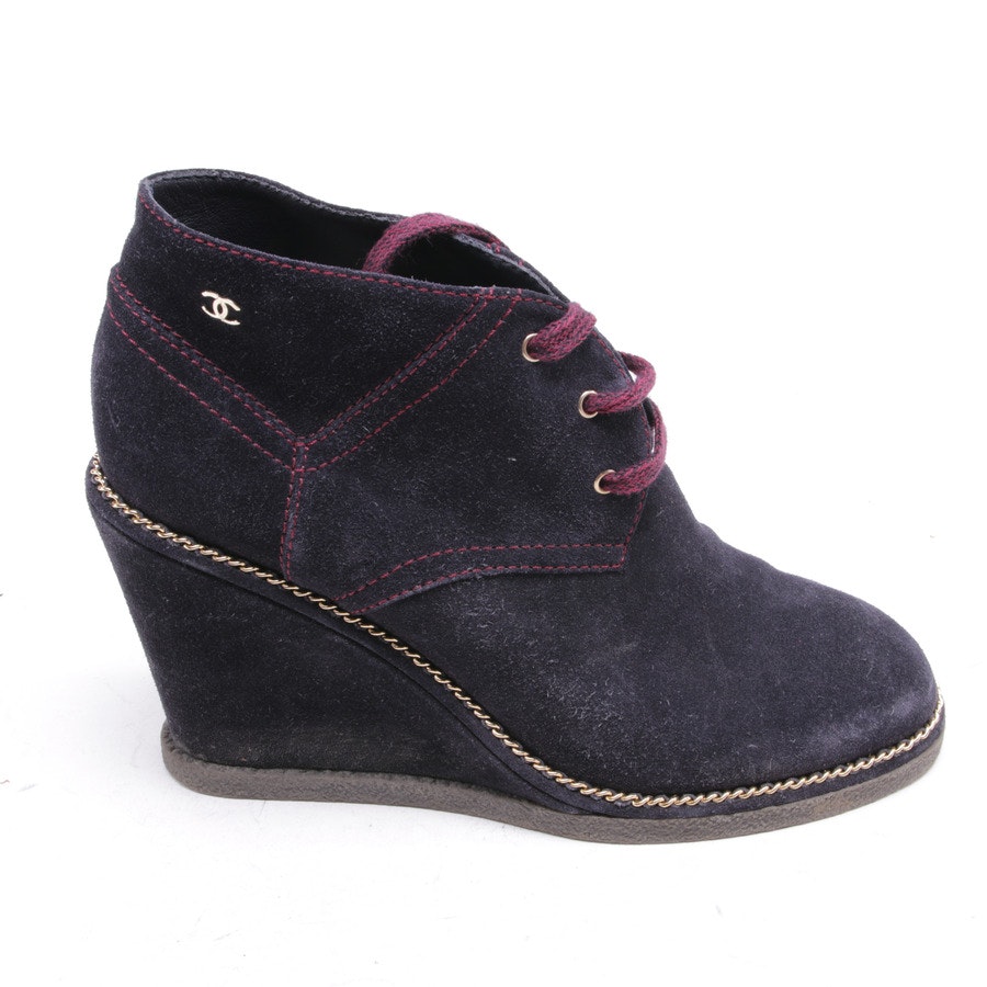 Ankle Boots from Chanel in Indigo and Fuchsia size 40 EUR