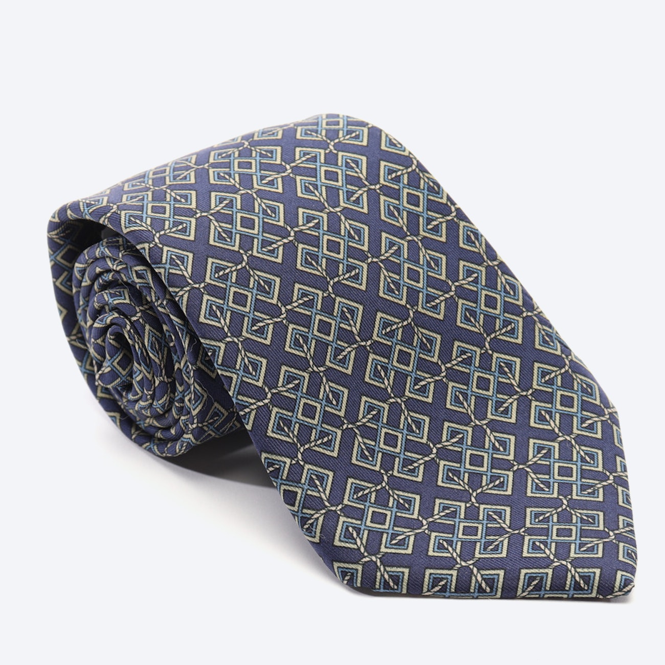 Image 1 of Silk Tie from Hermès in Blue and Gray green | Vite EnVogue