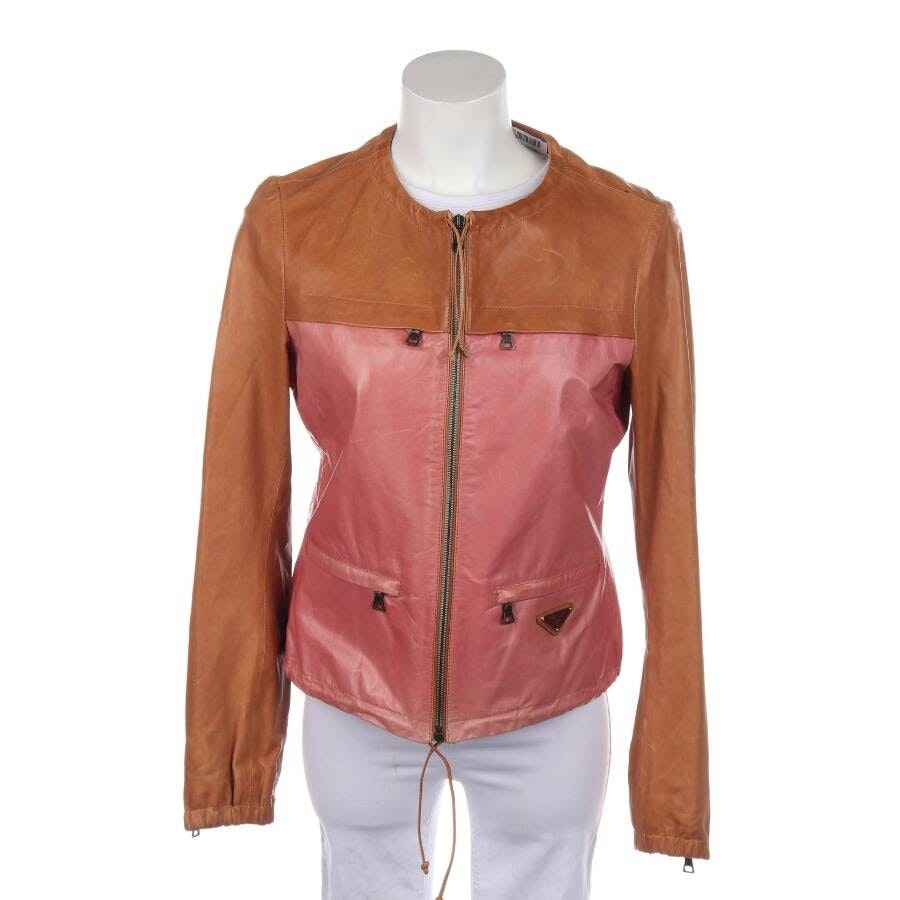 Image 1 of LeatherJacket in 38 in color Brown | Vite EnVogue