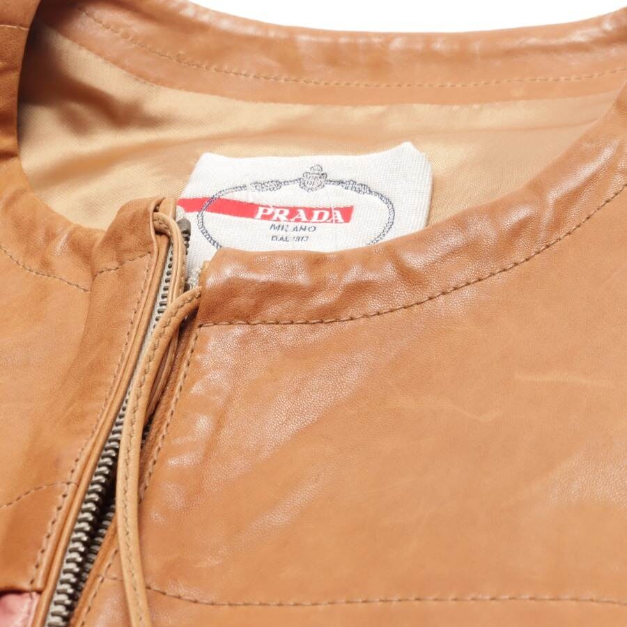 Image 3 of LeatherJacket in 38 in color Brown | Vite EnVogue