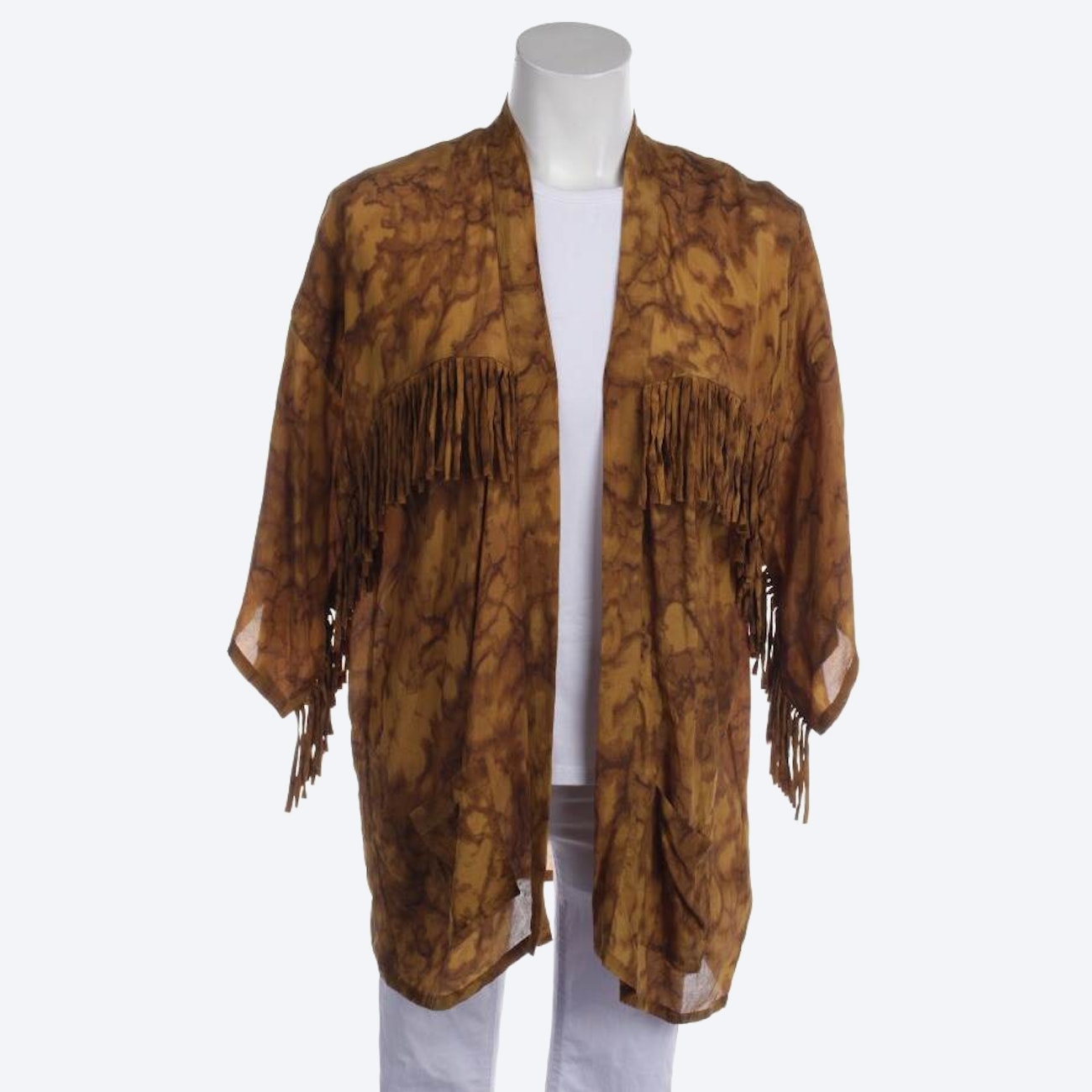 Image 1 of Silk Jacket in 34 in color Brown | Vite EnVogue