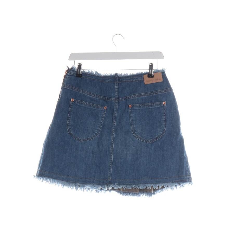 Image 2 of Mini Skirt in W28 in color Blue | Vite EnVogue