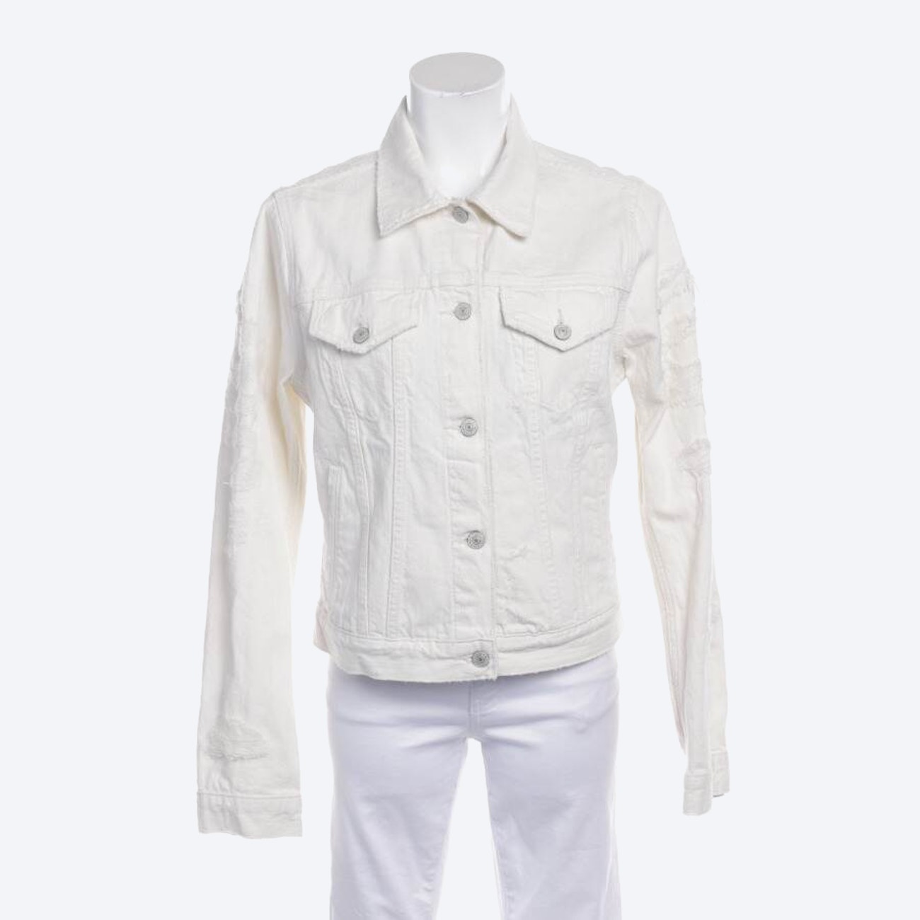 Image 1 of Jeans Jacket in M in color White | Vite EnVogue