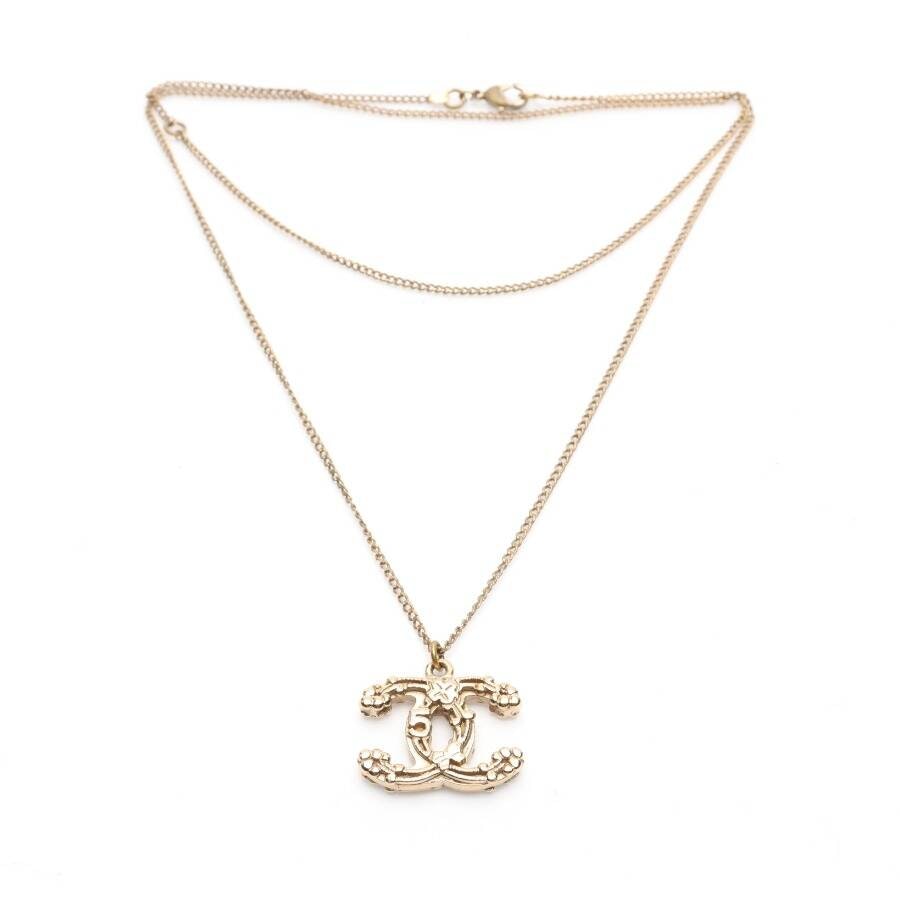 Cc crystal necklace Chanel Gold in Crystal  30586547