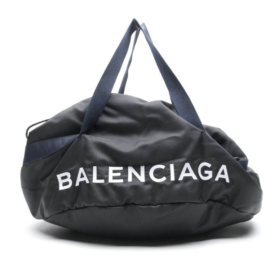 Balenciaga Black and Navy Wheel Gym Bag Balenciaga