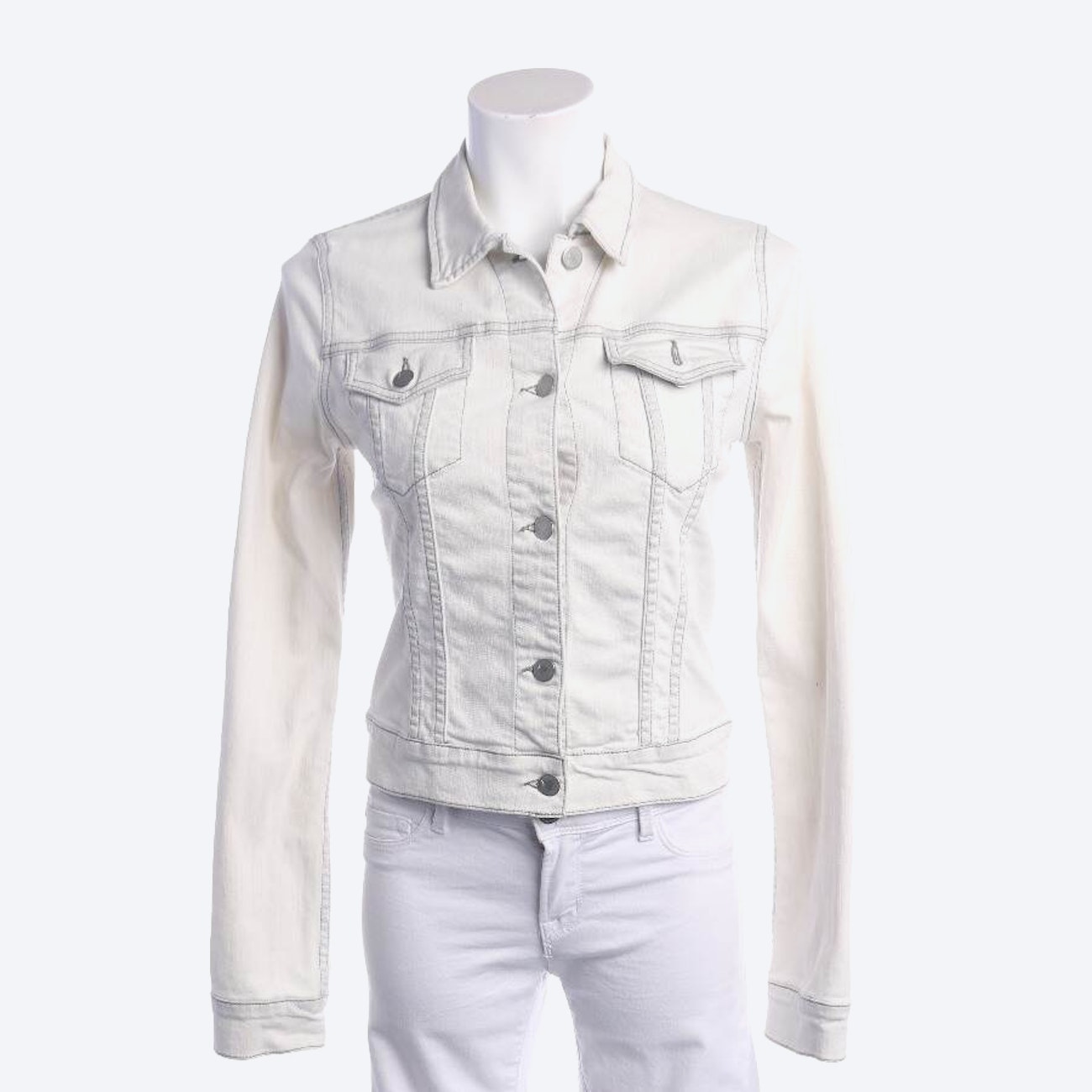 Image 1 of Jeans Jacket in S in color White | Vite EnVogue